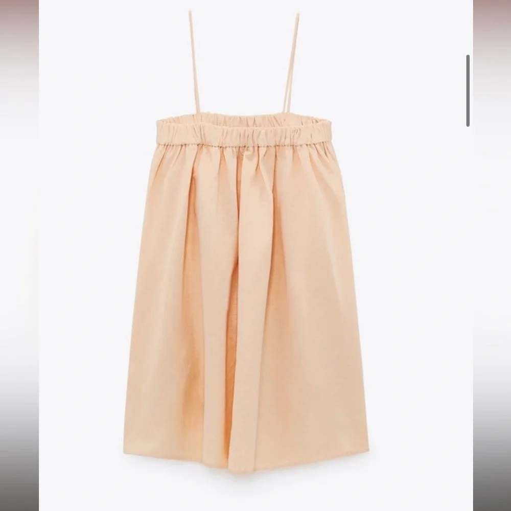 Zara Linen Blend Mini Dress - Picture 2 of 4